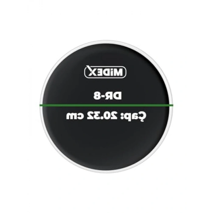 Siyah Renk 8 İnç Bateri Davul Tom Derisi - Yüksek Kalite