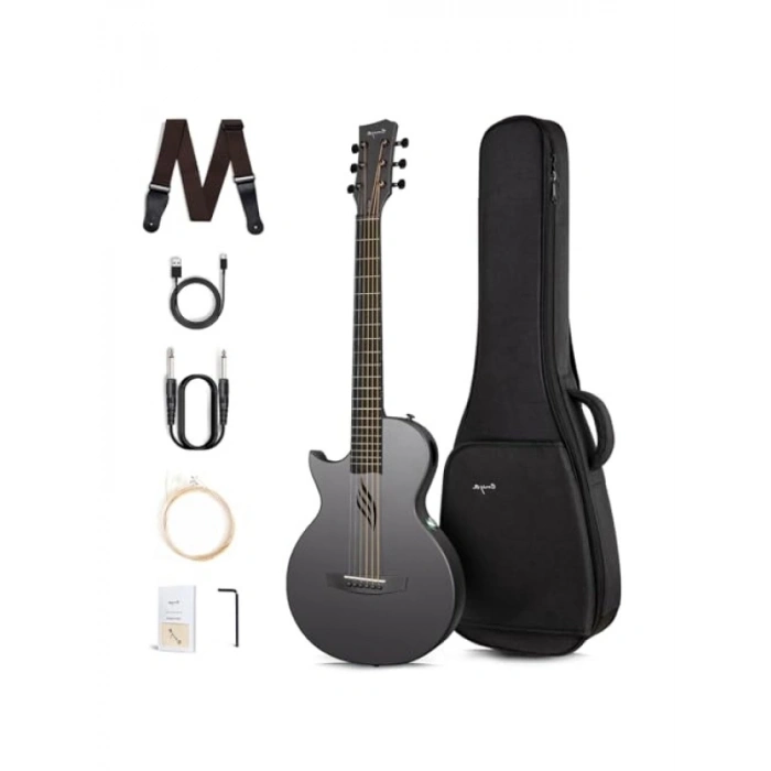 Siyah Renk Elektro Akustik Gitar - Dayanıklı ve Şık