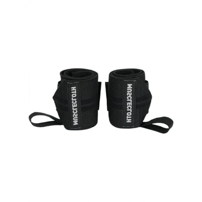 Siyah Renkli 2li Paket Wrist Wraps, Destekleyici Eldivenler