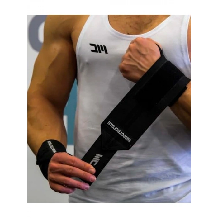 Siyah Renkli 2li Paket Wrist Wraps, Destekleyici Eldivenler