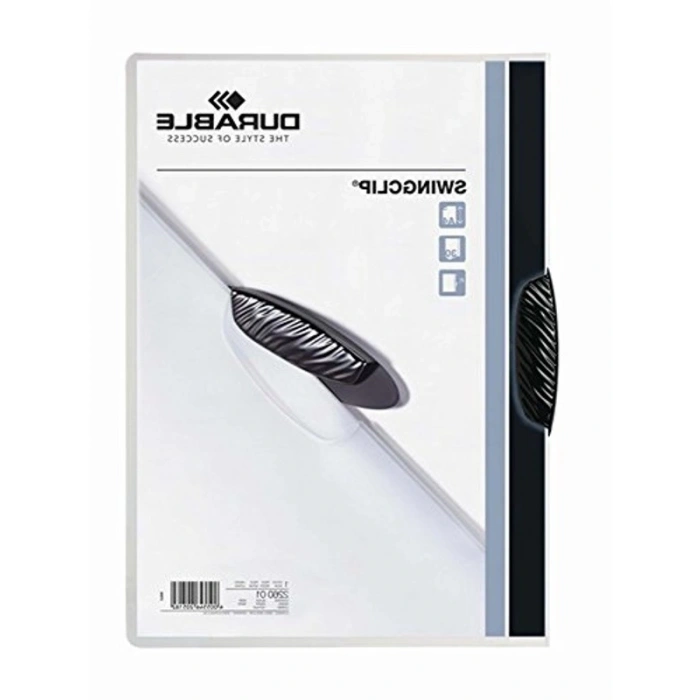 Siyah Renkli 30 Sayfa Kapasiteli Swingclip, 1 Adet