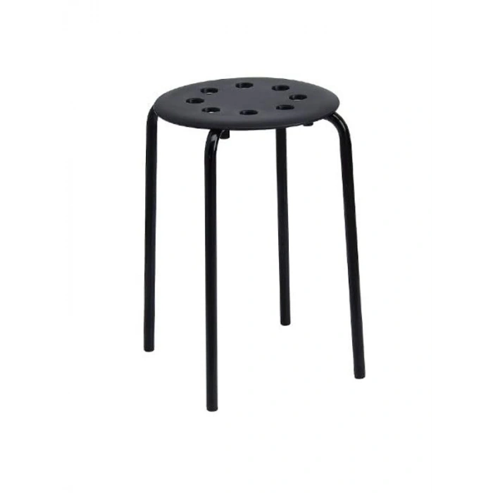 Siyah Renkli 45 cm Yükseklikte Ofis Taburesi