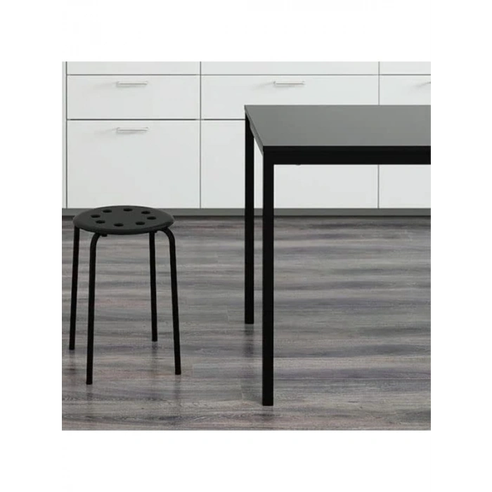 Siyah Renkli 45 cm Yükseklikte Ofis Taburesi