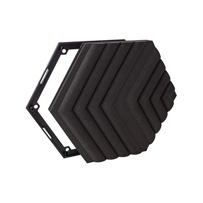 Siyah Renkli Akustik Panel Başlangıç Seti, Wave Tasarımı