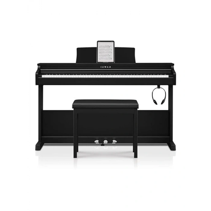 Siyah Renkli Dijital Piyano, Modern Tasarım