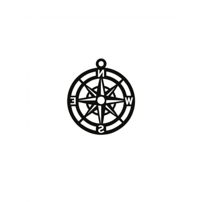 Siyah Renkli Evrensel Araç Dikiz Aynası Pusula Aksesuarı