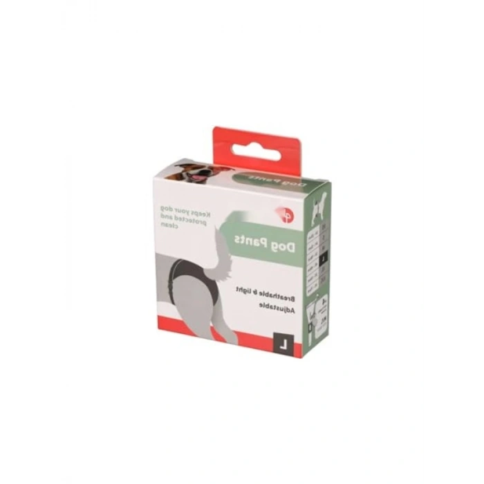 Siyah Renkli Köpek Külodu, L Boyut, 40-49 cm