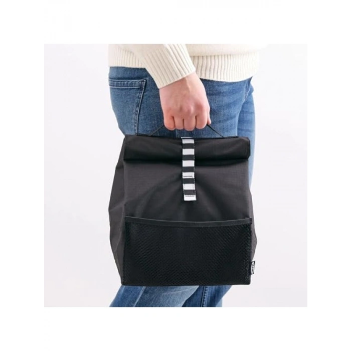 Siyah Renkli Yemek Çantası - %100 Geri Dönüştürülmüş Polyester