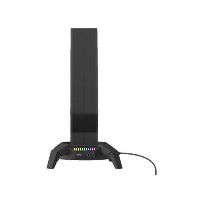 Siyah RGB Kulaklık Standı, Yapışkanlı Montaj