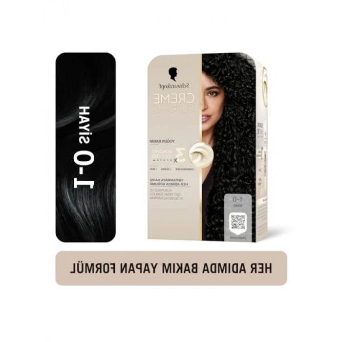 Siyah Saç Boyası - 1-0 Renk