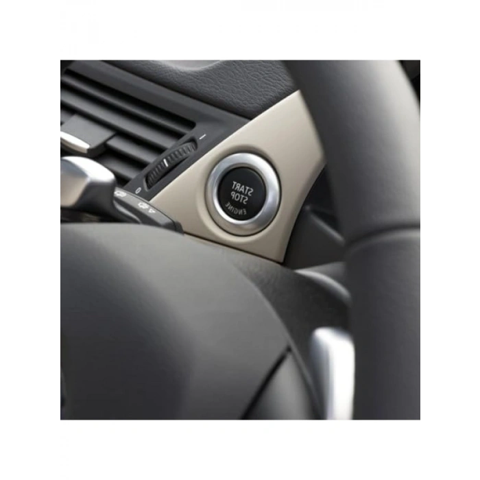 Siyah Start Stop Basma Düğmesi Kapağı, BMW X1 E84 (2009-2015) Uyumlu