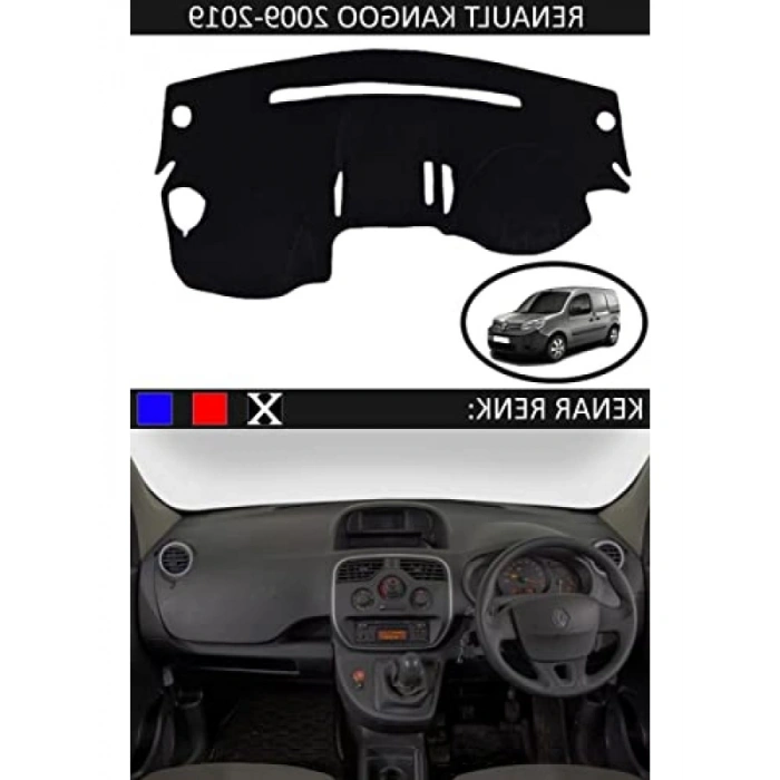 Siyah Torpido Koruma Halısı - Renault Kangoo 2009-2019 Uyumlu