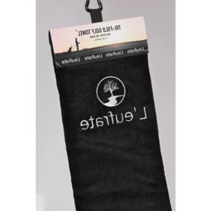 Siyah Tri-Fold Golf Havlusu