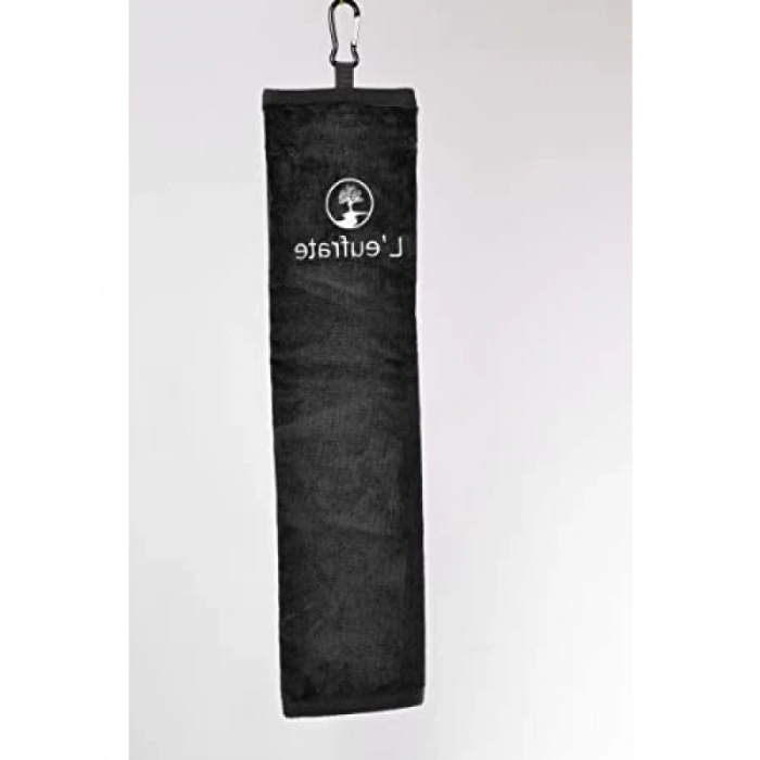 Siyah Tri-Fold Golf Havlusu