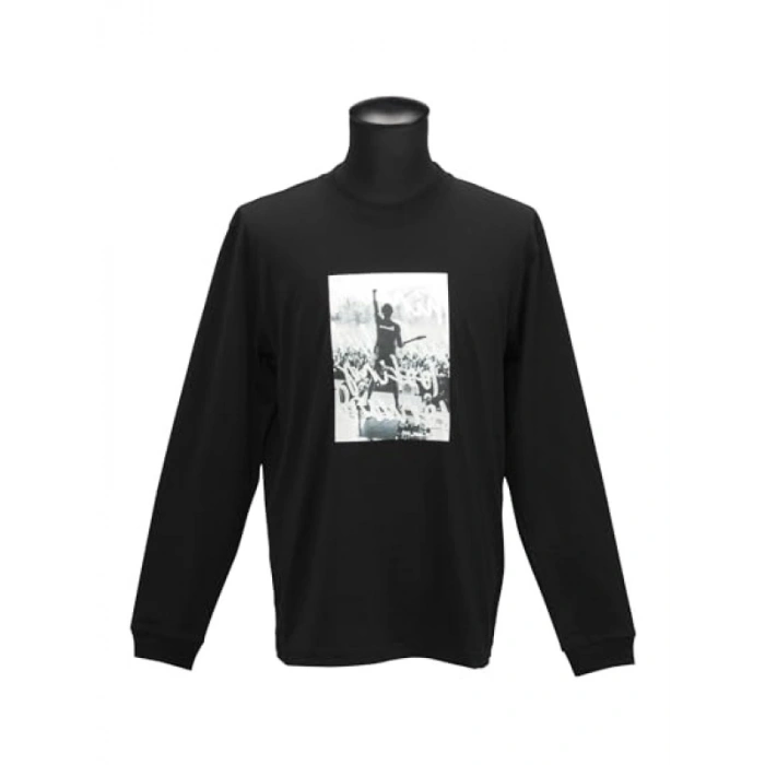 Siyah Uzun Kollu T-Shirt - L Beden