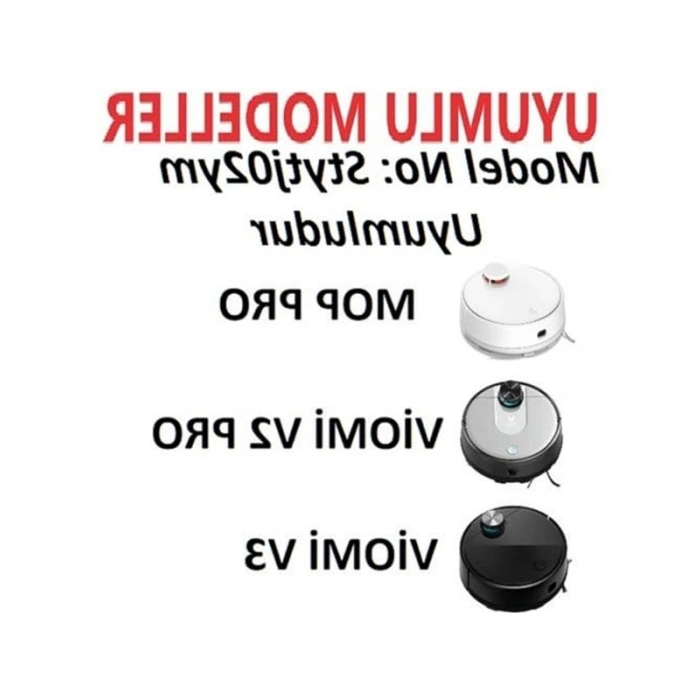 Siyah Yan Fırça 2li Paket Mi Robot Vacuum Mop Pro(Model No:Stytj02ym) Vacuum Mop P ile Uyumlu