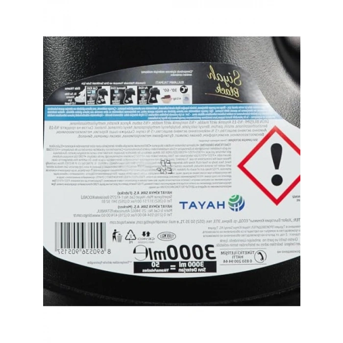 Siyahlar İçin Keratinli Sıvı Çamaşır Deterjanı - 3000 mL