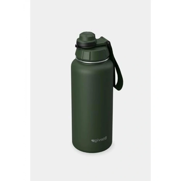 Sızdırmaz Çelik Termos, 1000 Ml Kapasite ve Yeşil Renk