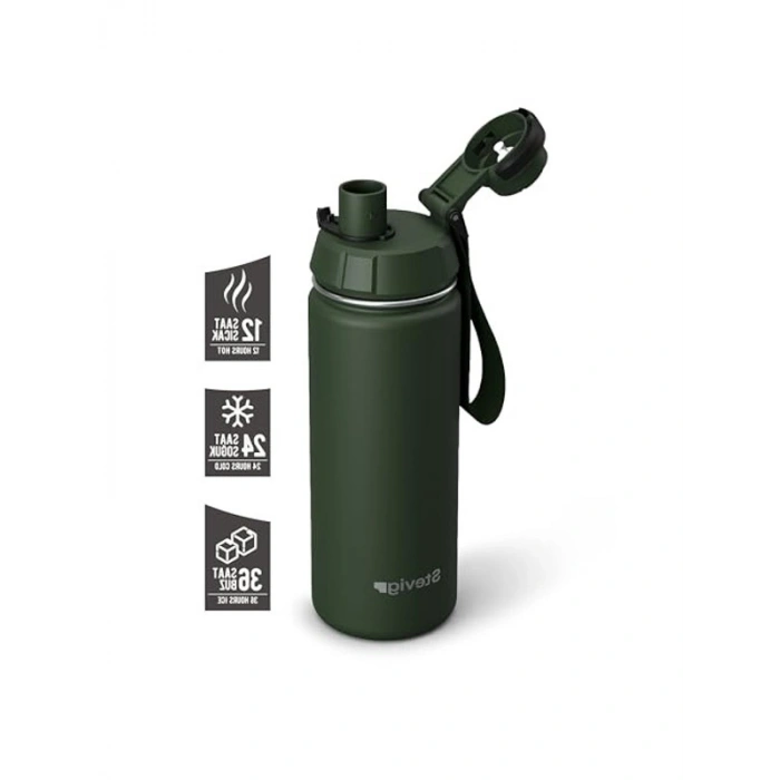 Sızdırmaz Çelik Termos - 500 ml Kapasite ile Yeşil Renk
