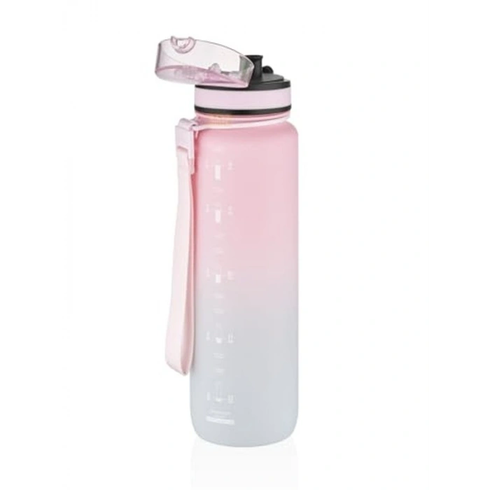 Sızdırmaz Motivasyonel Tritan Su Matarası, 1000ml Kapasite ile Kullanışlı