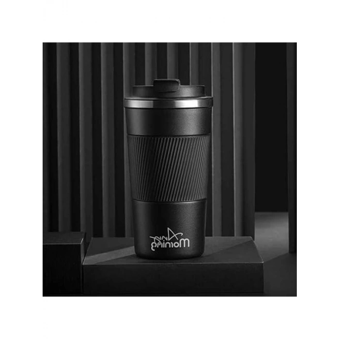 Sızdırmaz Paslanmaz Çelik Termos Mug, Kaymaz Silikon Halkalı