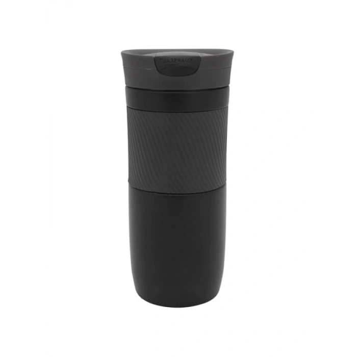 Sızdırmaz Termos Bardak - 470ml, Siyah, Vakum Yalıtımlı