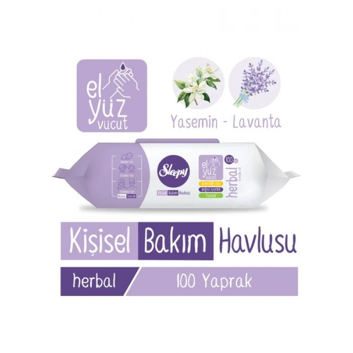 Sleepy Herbal Kişisel Bakım HAVLUSU 100 Yaprak