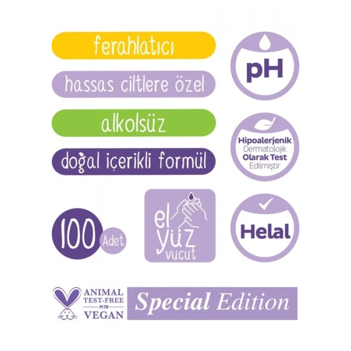 Sleepy Herbal Kişisel Bakım HAVLUSU 100 Yaprak