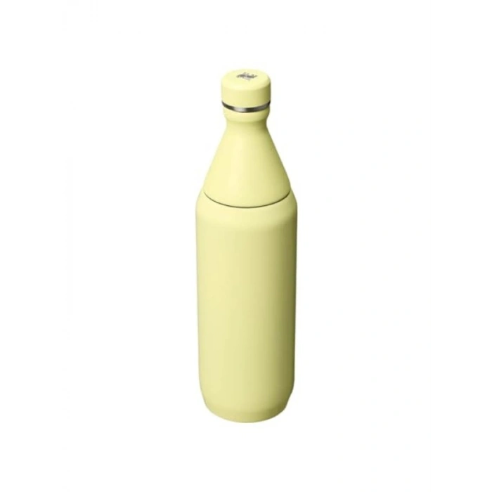 Slim Soğuk Su Şişesi Termosu - Sarı, 0.60 Litre, Sızdırmaz