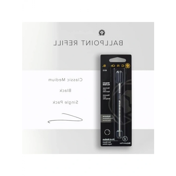 Slim Tükenmez Refil - Siyah Medium Uç