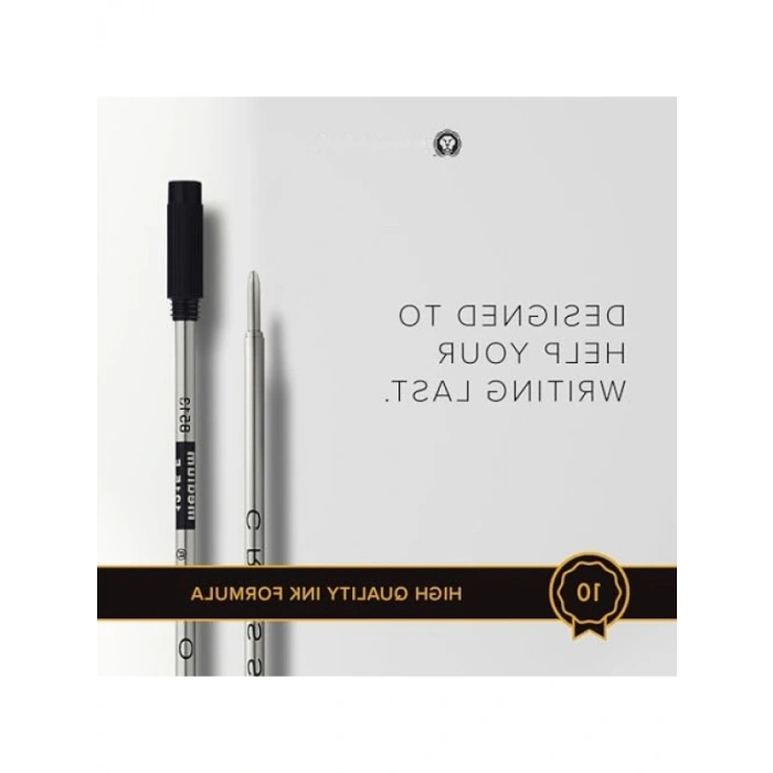 Slim Tükenmez Refil - Siyah Medium Uç