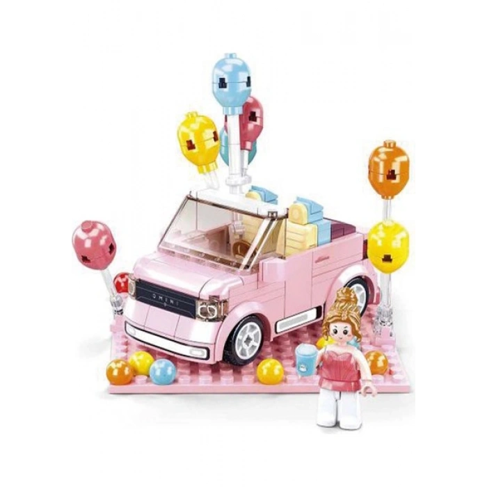 Sluban Mını Handcraft Party Car_ Pembe 245 Parça