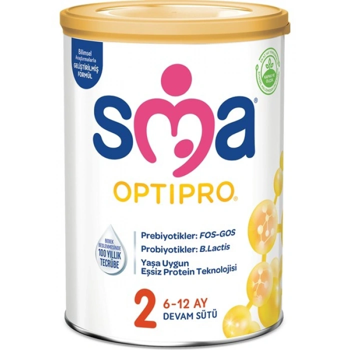 SMA Optipro 2 400 gr 6-12 Ay İçin Probiyotikli Toz Devam Sütü Sütlü İçerik