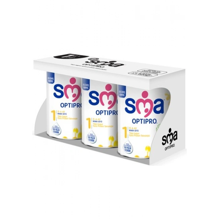 SMA Optipro Probiyotikli 1 0-6 Ay Bebek Sütü 800 gr x 3 Adet