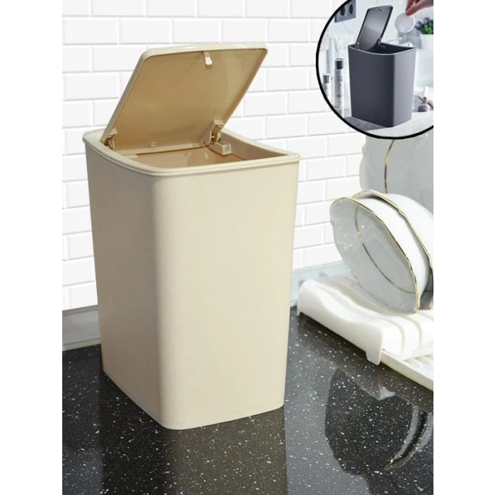 Smartware Touch Çöp Kovası 4 LT LATTE