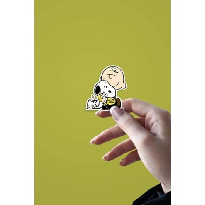 Snoopy Karakter Temalı Etiket Seti - Ajanda, Defter, Laptop, Telefon, Scrapbook Sticker