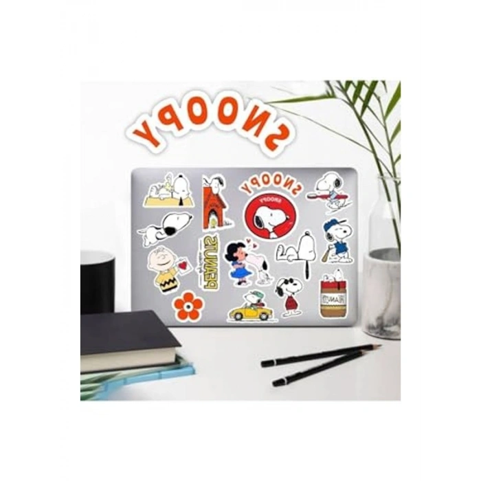 Snoopy Peanuts Macbook Notebook Tablet Telefon Ajanda Laptop Defter Sticker Seti