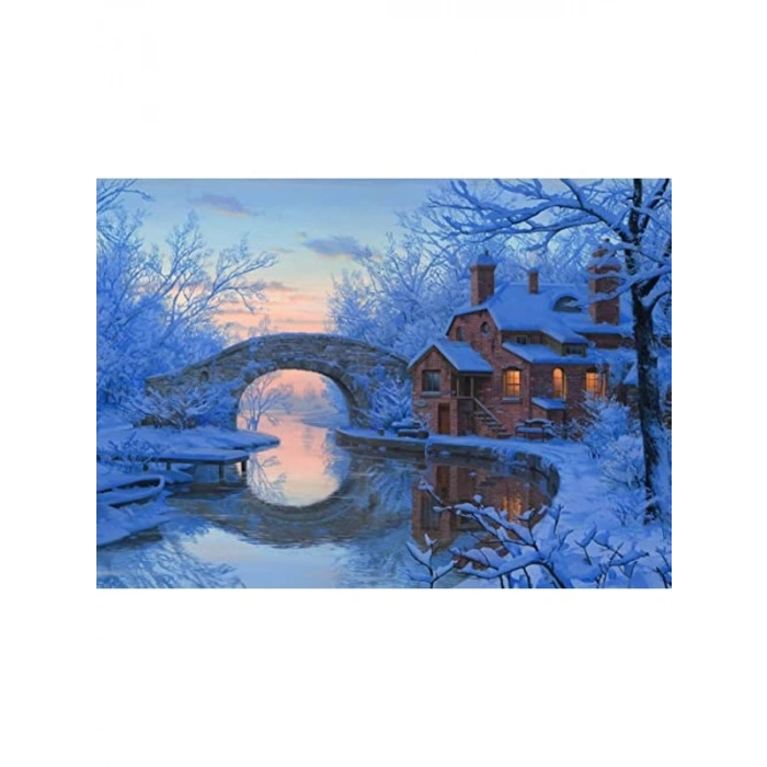 Soğuk Düş Temalı 1000 Parça Puzzle, Eğlenceli Zeka Oyunu