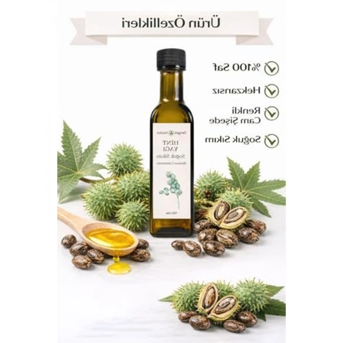 Soğuk Sıkım Hint Yağı 100 ml - Saç ve Cilt İçin