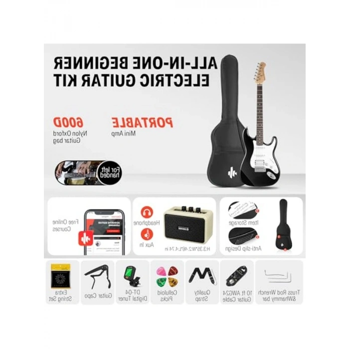 Solak Elektro Gitar Seti, Acemi Kullanıcılar İçin Uygun