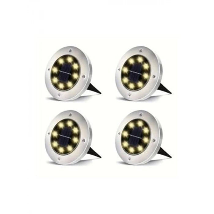Solar Panelli Bahçe Aydınlatması, 4lü Set, Şık ve Fonksiyonel