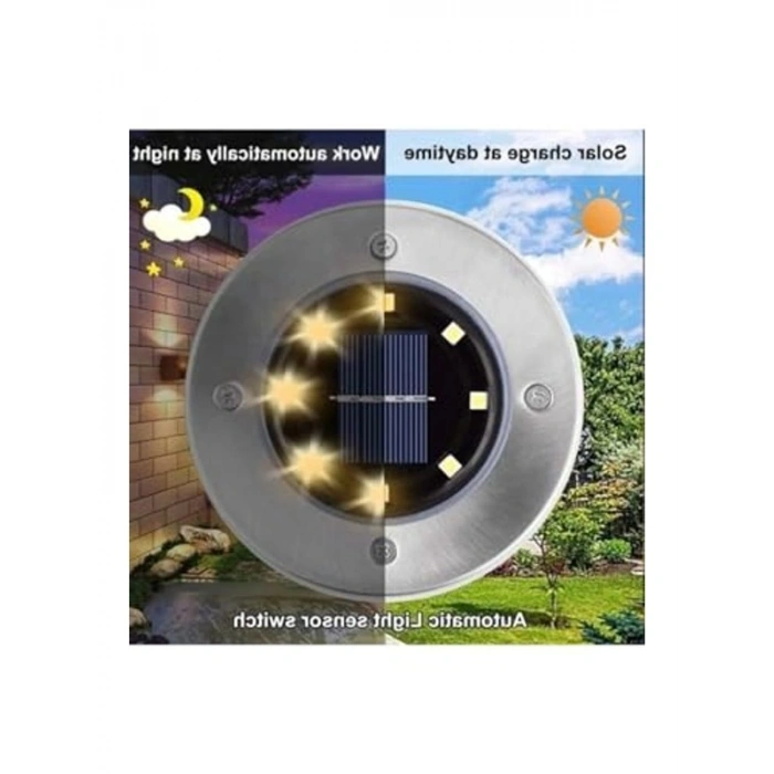 Solar Panelli Bahçe Aydınlatması, 4lü Set, Şık ve Fonksiyonel
