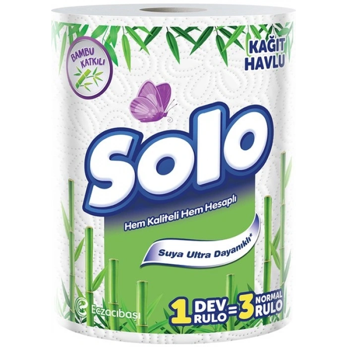 Solo Bambu Katkılı Dev Rulo 1=3 Kağıt Havlu