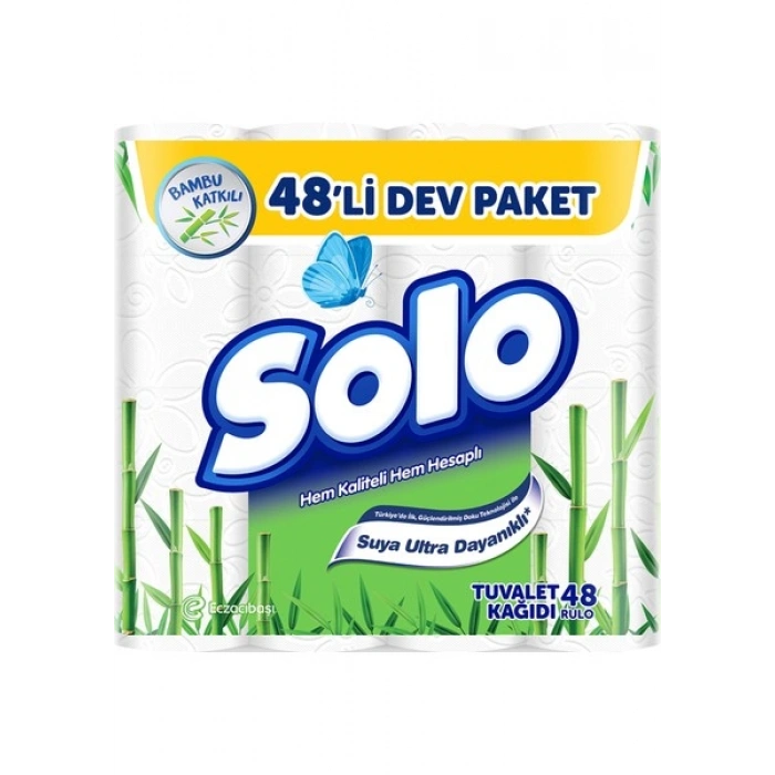 Solo Bambu Katkılı Tuvalet Kağıdı 48li