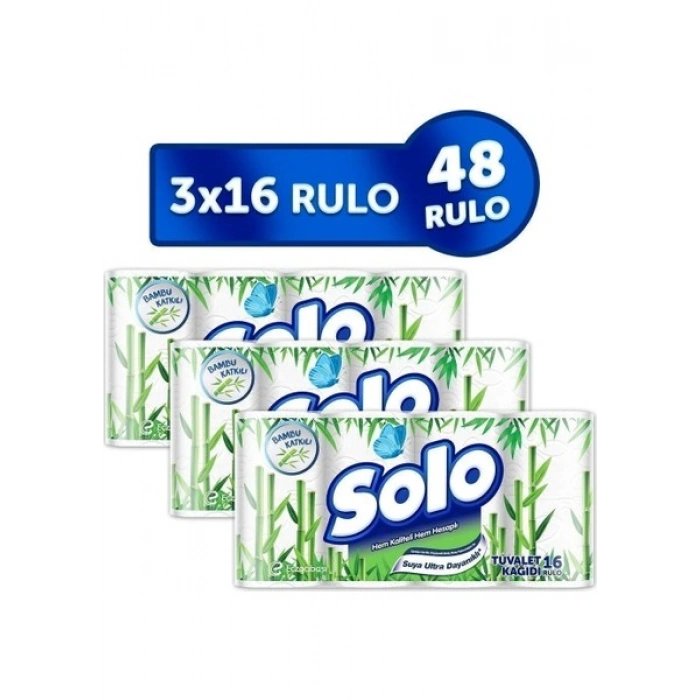 Solo Bambu Katkılı Tuvalet Kağıdı 48li