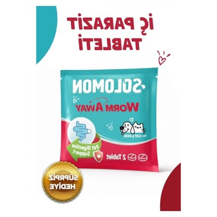 Solomon 2li Set İç - Dış Anti Parazit Bitkisel Damla 5 Adet Ve 2 Adet Tablet Seti