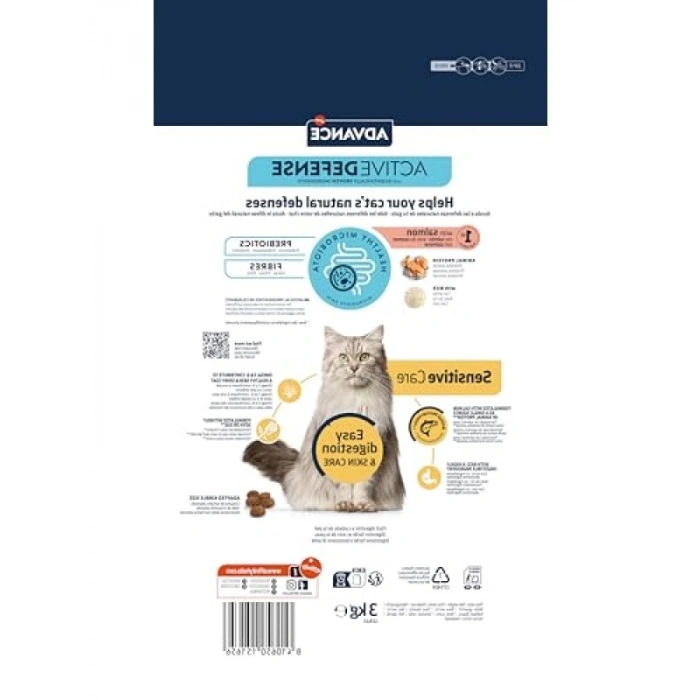 Somon Balıklı Yetişkin Kuru Kedi Maması, 3 Kg