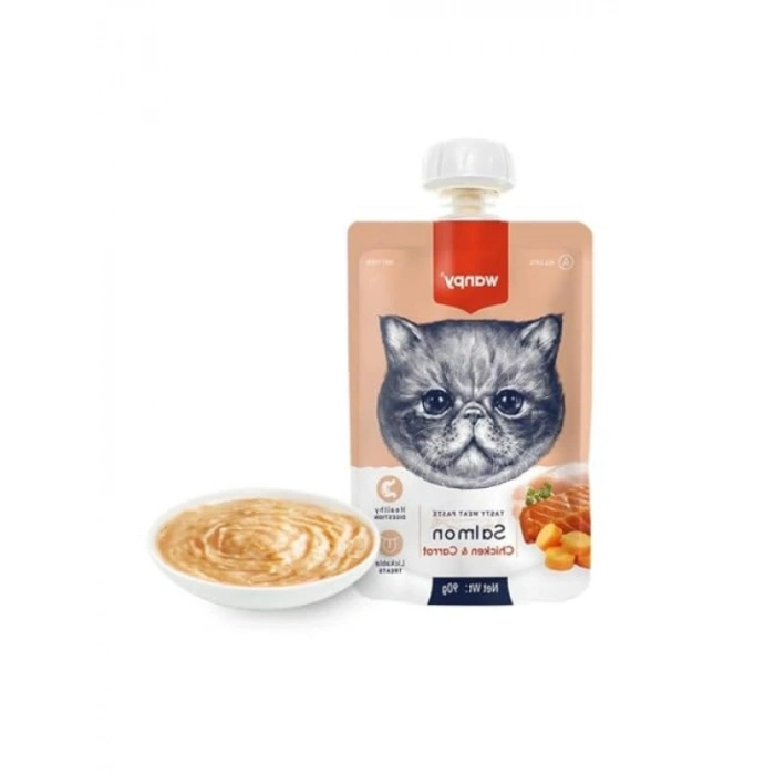 Somon ve Tavuklu Kedi Et Ezmesi 90 Gr