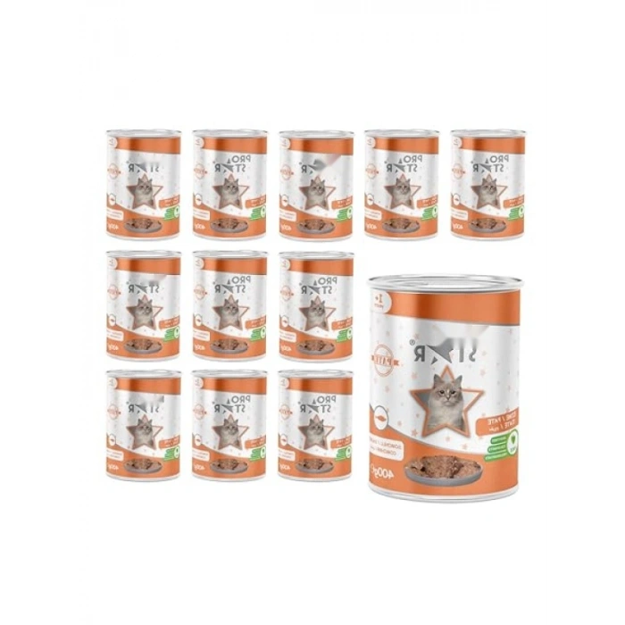 Somonlu Kedi Pate Yaş Mama 400 Gr - 12 Adet
