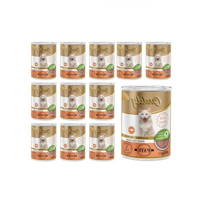 Somonlu Pate Yaş Mama, 400g x 12 Adet